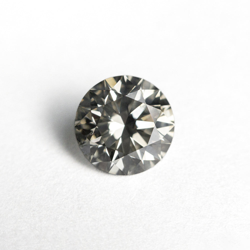 1.20ct 6.73x6.71x4.27mm SI1 Fancy Grey Round Brilliant 24270-01